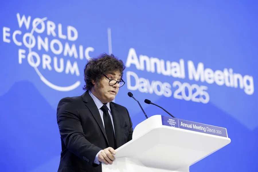 Javier Milei en Davos